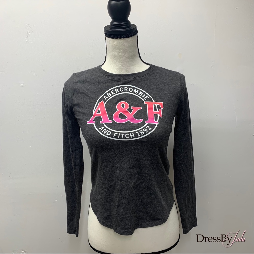 Grey Long sleeve kids tee